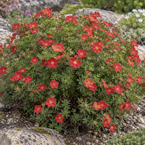 Nátržník krovitý (Potentilla fruticosa) ´MARIAN RED ROBIN´® - výška 20-30 cm, kont. C2L